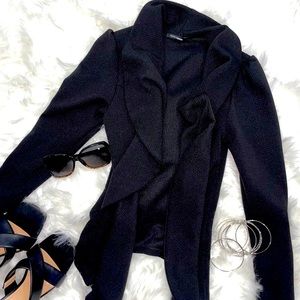 Black open blazer xs